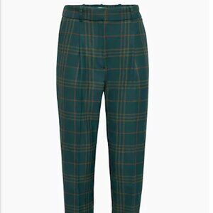 Aritzia Wilfred Dashwood Pant size 10 in Green/Cognac BNWOT